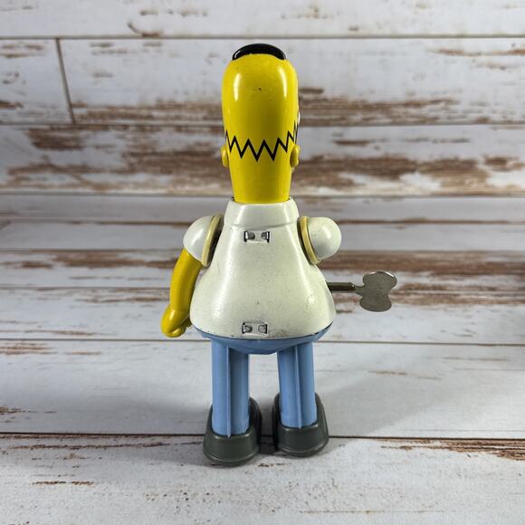 The Simpsons 2002 Rocket Usa Homer Simpson 8 " Tin Action Wind Up Toy - Picture 3 of 5